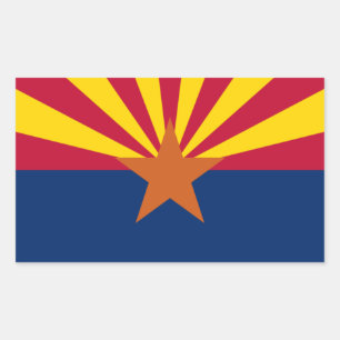 Arizona Rechteckiger Aufkleber