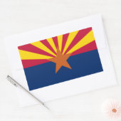 Arizona Rechteckiger Aufkleber (Umschlag)