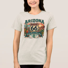Arizona Red Rock Canyon Saguaro Sonnenuntergang Ro Tri-Blend Shirt