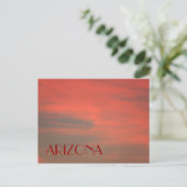 ARIZONA Red Sky Postcard Postkarte (Stehend Vorderseite)