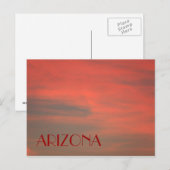 ARIZONA Red Sky Postcard Postkarte (Vorne/Hinten)