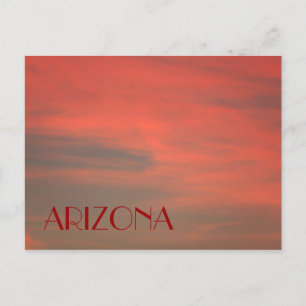 ARIZONA Red Sky Postcard Postkarte