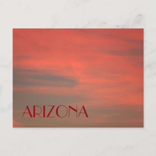 ARIZONA Red Sky Postcard Postkarte (Vorderseite)