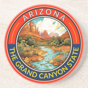Arizona Reise Kunst Abzeichen Getränkeuntersetzer