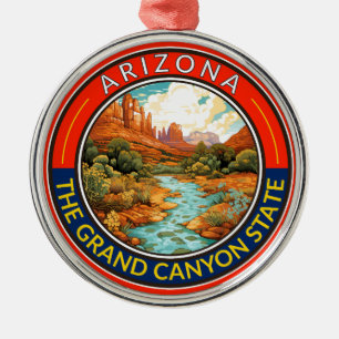 Arizona Reise Kunst Abzeichen Ornament Aus Metall