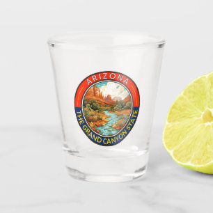 Arizona Reise Kunst Abzeichen Schnapsglas