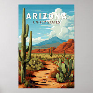 Arizona Reise Kunst Vintage Poster