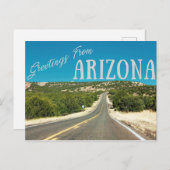Arizona Road Trip Postcard Postkarte (Vorne/Hinten)