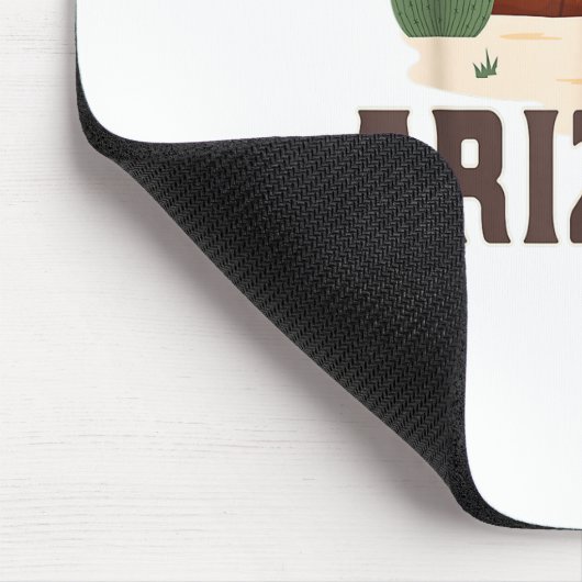 Arizona Roadrunner Retro Boho Desert Cactus Mousepad (Ecke)