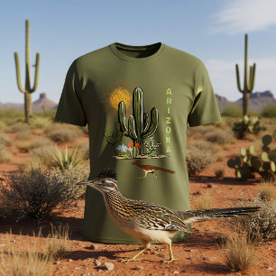 Arizona Roadrunner Wüstenkaktus T-Shirt