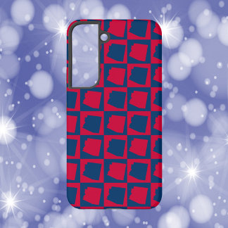 Arizona Rot und Blau Muster Samsung Galaxy Hülle