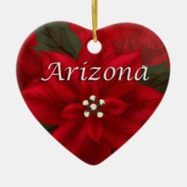 Arizona Rote Poinsettia Herzenslust Keramikornament