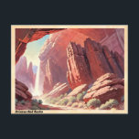 Arizona Rotes Rock Vintage Postkarte<br><div class="desc">Vintage Arizona Red Rocks Postcard: Illustrativer Splendor von Arizonas ikonischen Landschaften - Collectible Desert Memorabilia Vintage Arizona Red Rocks Postcard: Ein Wüstenband in Illustrativer Form Erleben Sie den zauberhaften Reiz von Arizonas ikonischen Roten Felsen mit dieser Vintagen Postkarte, die illustriert ist, die pulsierenden Hütten zu erfassen und majestätische Formen der...</div>