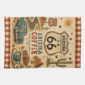 Arizona Route 66 Desert Diner Roadside Stil Geschirrtuch (Horizontal)