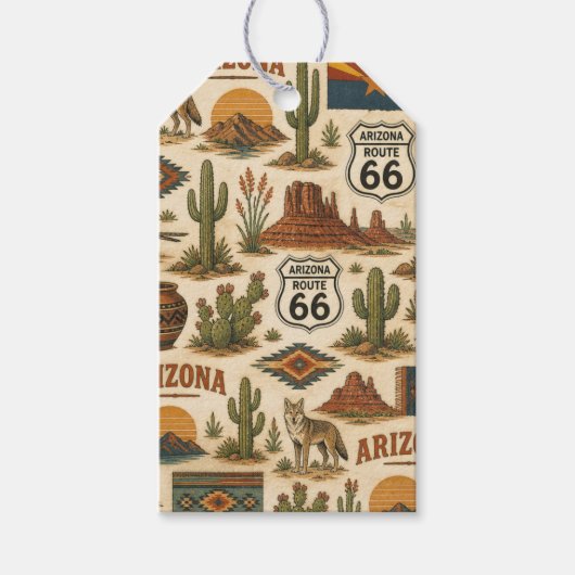 Arizona Route 66 Desert Geschenkpfad Geschenkanhänger (Vorderseite)