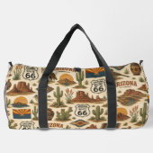Arizona Route 66 Desert-Wochenende Duffle Bag (Rückseite)