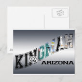 Arizona-Route 66 Postkarte (Vorne/Hinten)