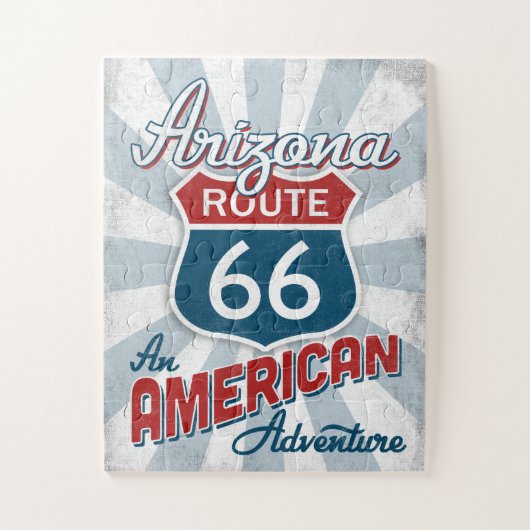 Arizona Route 66 Vintag Amerika Puzzle (Vertikal)