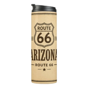 Arizona Route 66 Vintage-Kaffee-Reise Thermosbecher