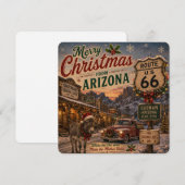 Arizona Route 66 Weihnachtsgrüße (Vorne/Hinten)