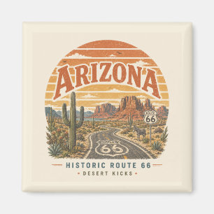 Arizona Route 66 Wüsten-Highway-Reise Magnet