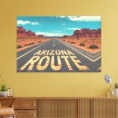 Arizona Route Desert Road Graphic Art Leinwanddruck (Insitu (Wohnzimmer))