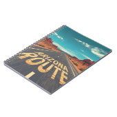 Arizona Route Desert Road Graphic Art Notizblock (Linke Seite)