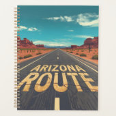 Arizona Route Desert Road Graphic Art Planer (Vorderseite)