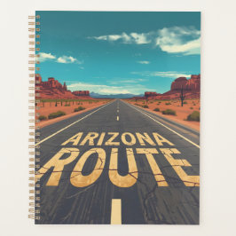 Arizona Route Desert Road Graphic Art Planer
