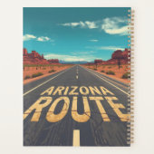 Arizona Route Desert Road Graphic Art Planer (Rückseite)