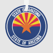 Arizona-RundEmblem Ornament (Rückseite)