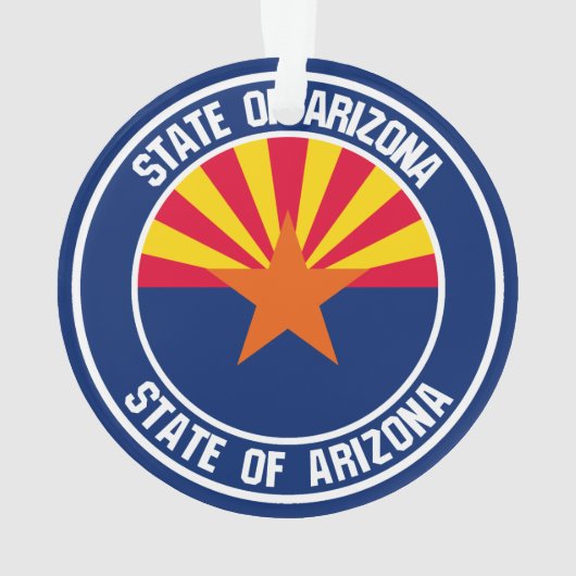 Arizona-RundEmblem Ornament (Rückseite)