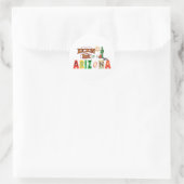 Arizona Runder Aufkleber (Tasche)