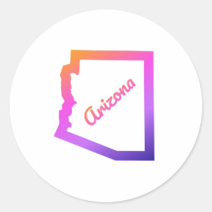 Arizona Runder Aufkleber