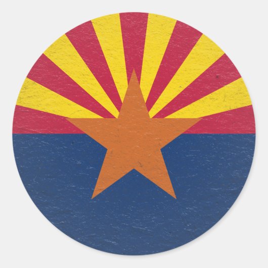 Arizona Runder Aufkleber (Vorderseite)