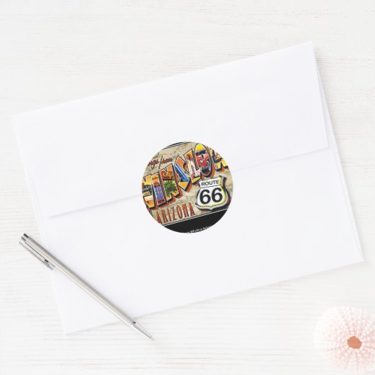 Arizona Runder Aufkleber (Umschlag)