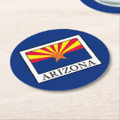 Arizona Runder Pappuntersetzer (Angewinkelt)