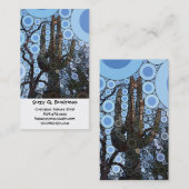 Arizona Saguaro Cactus Concentric Circle Mosaic Visitenkarte (Vorne/Hinten)