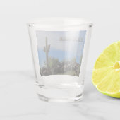 Arizona Saguaro Cactus Landscape Foto Keepake Schnapsglas (Rückseite)