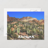 Arizona Saguaro Cactus Postcard Postkarte (Vorne/Hinten)
