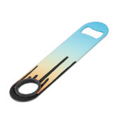 Arizona! Saguaro-Sonnenuntergang Speedflaschenöffner (Rückseite Schrägansicht)