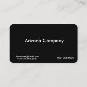 Arizona Saguaro Wüste Sunset Business Card Visitenkarte (Rückseite)