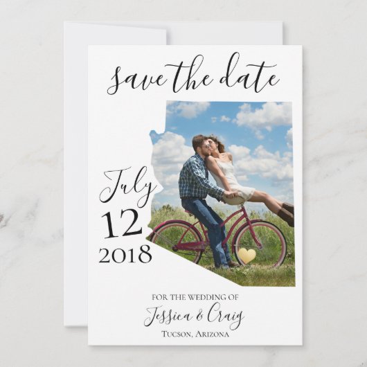 Arizona Save the Date Card (Vorderseite)