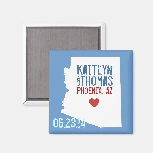 Arizona Save the Date - Individuell gestaltete Sta Magnet (Vorderseite/Rückseite)