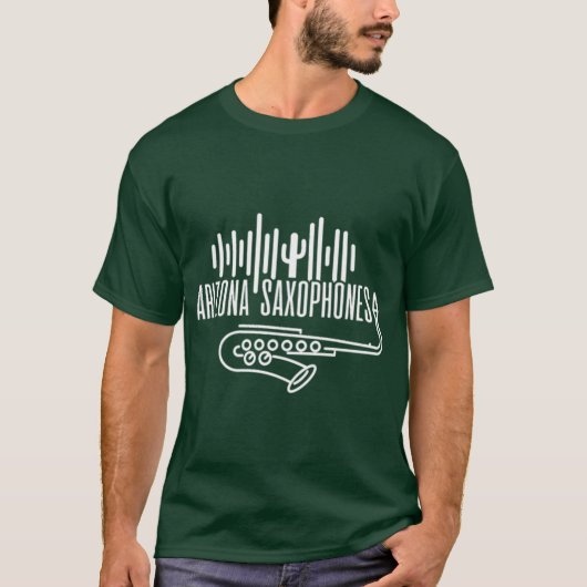 Arizona Saxophone Red T-Shirt (Vorderseite)