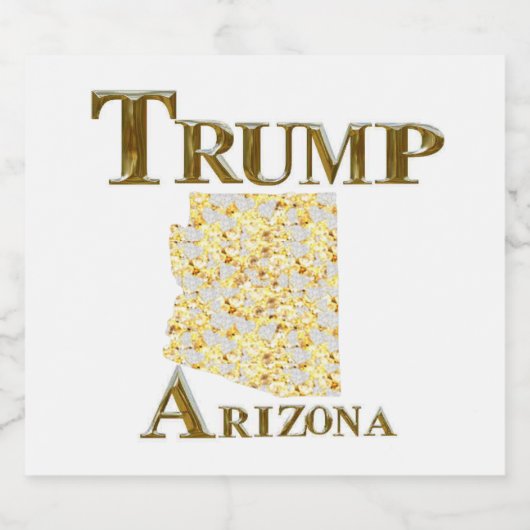 ARIZONA SCHAUMWEINETIKETT (Einzelnes Label)