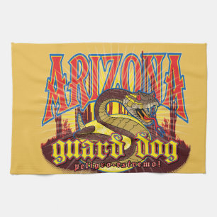 Arizona-Schlange auf der Hut Handtuch