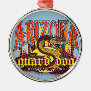 Arizona-Schlange auf der Hut Ornament Aus Metall
