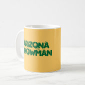 Arizona-Schneemann Kaffeetasse (Vorderseite Links)