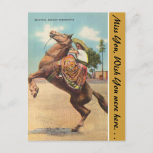 Arizona, schöne mexikanische Reiterin Postkarte